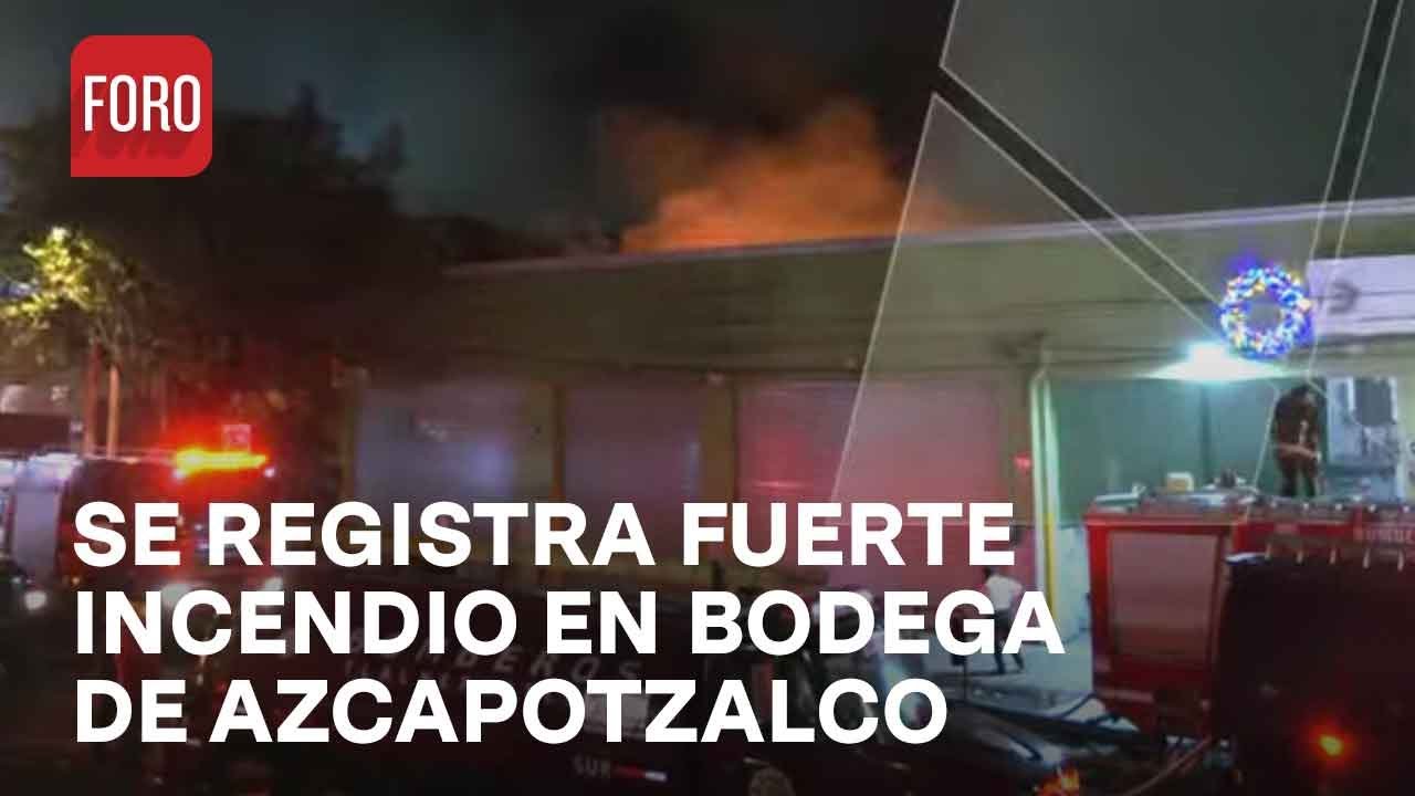 Incendio en bodega de Azcapotzalco