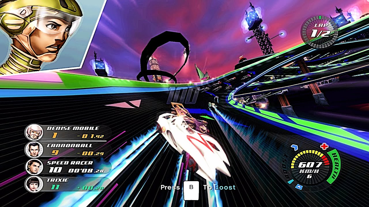 Speed Racer The Videogame - Grand Prix - Mach 6 - Mirror - Long - Clockwise