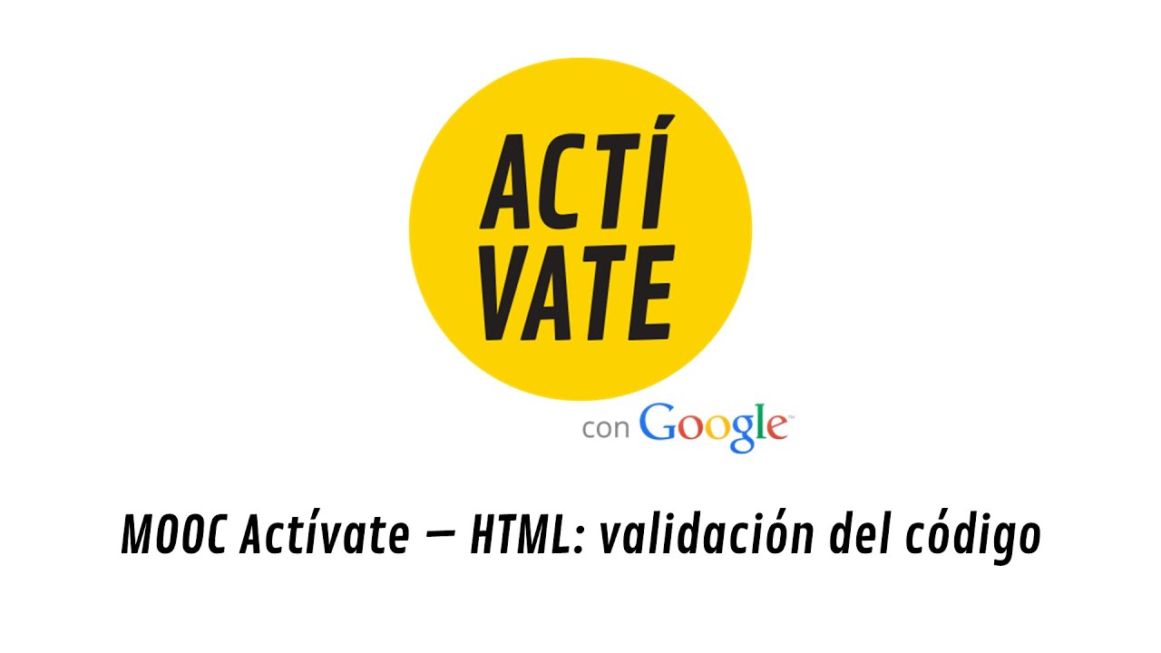 HTML: validación del código