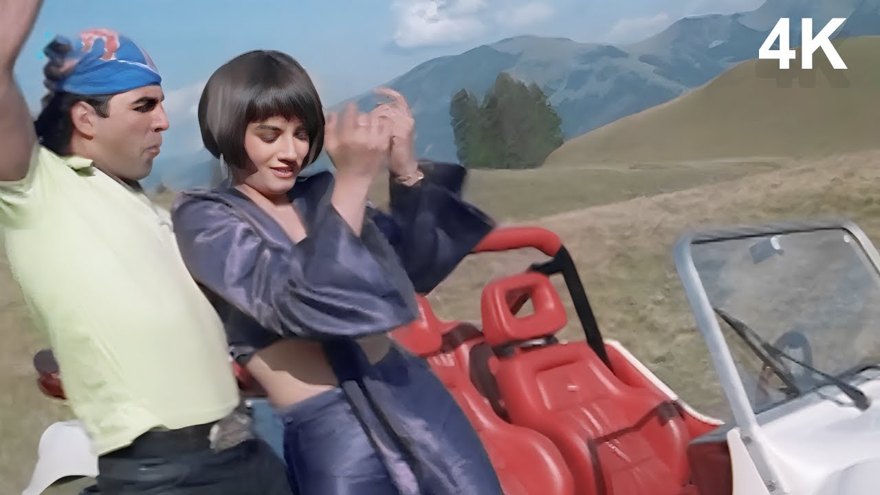 Barood Movie 4K Song | Razi Razi Mein Hoon Razi | Akshay & Raveena - Udit Narayan & Alka 90s Hits