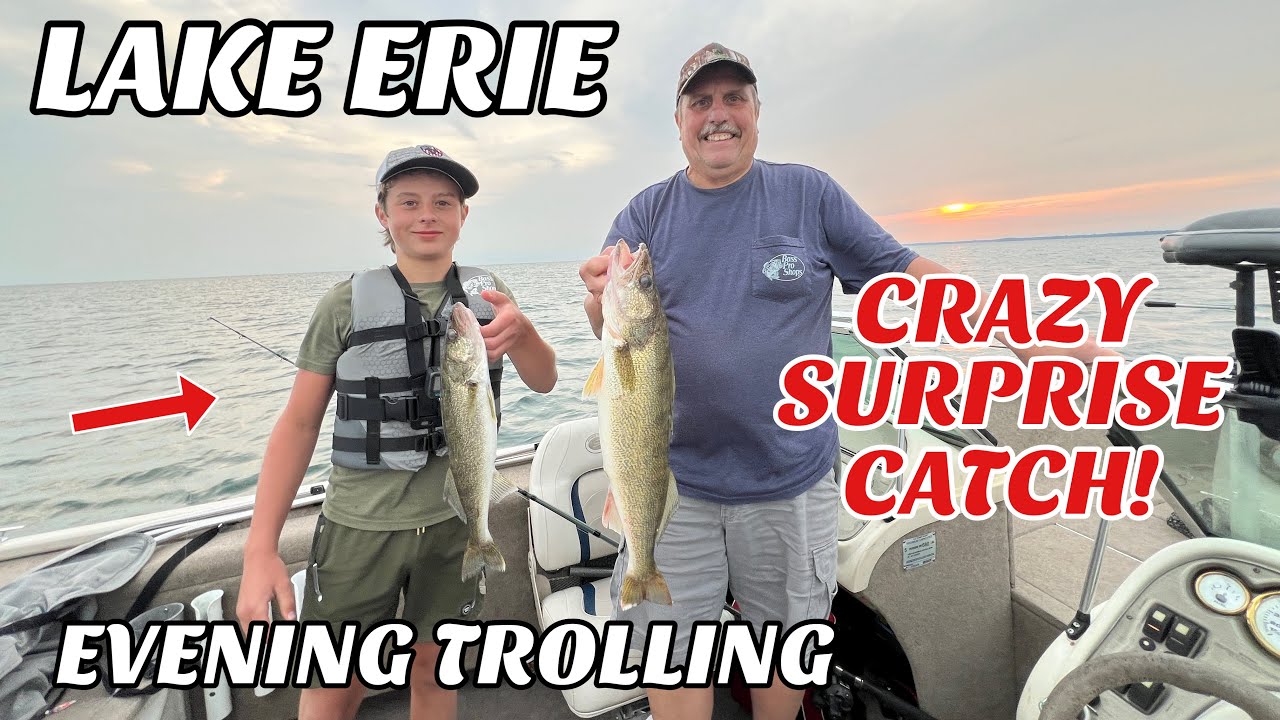 Evening Trolling for Walleye out of Buffalo - Crazy SURPRISE CATCH!!!