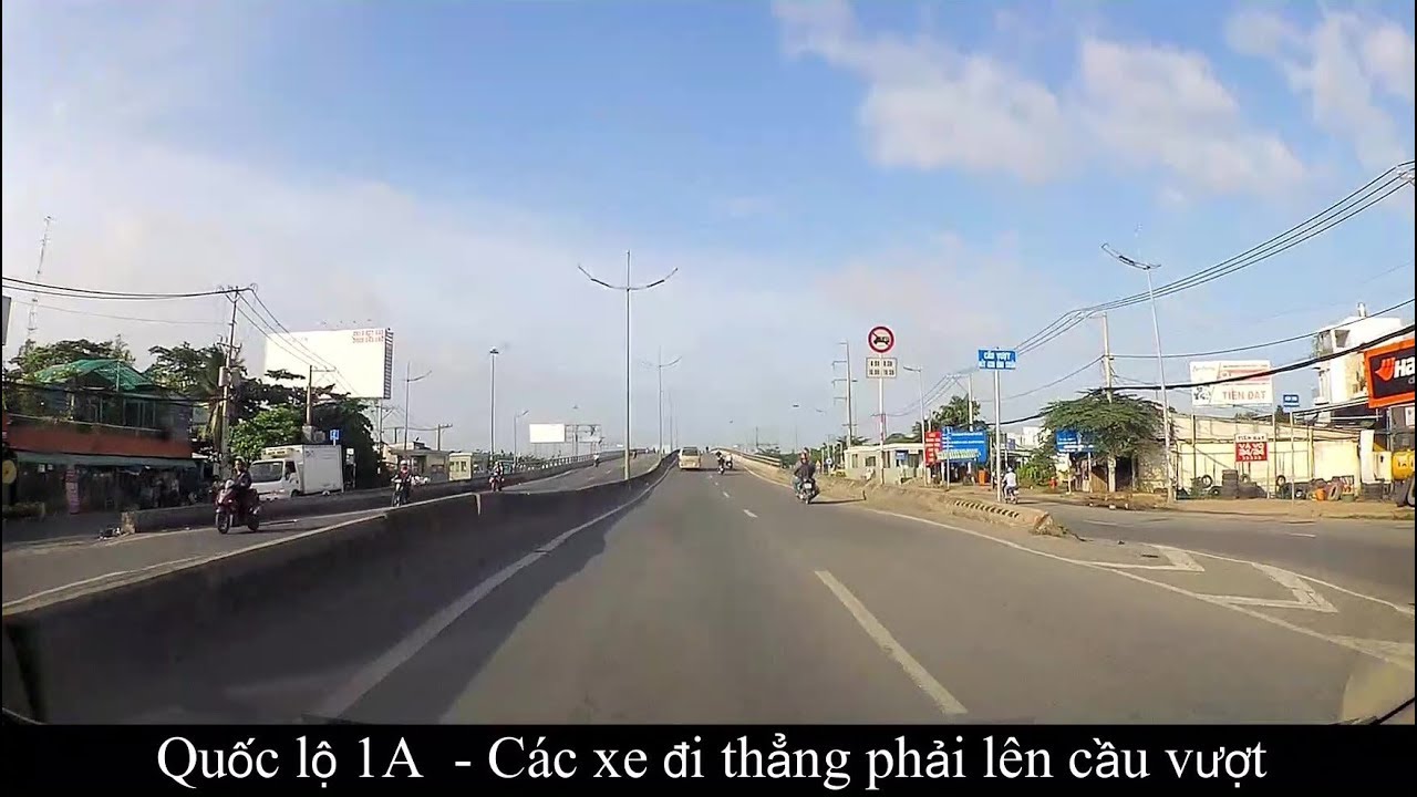 [Xem nhanh] Quốc lộ 1A : Từ cầu vượt Nguyễn Văn Linh đến Tp.Tân An (Long An) - 27km