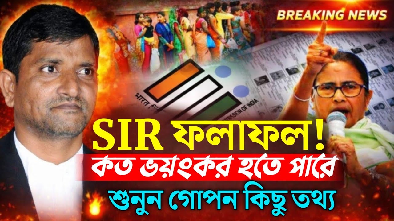 SIR ফলাফল! কত ভয়ংকর হতে পারে। শুনুন গোপন কিছু তথ্য। Advocate Mofakkerul Islam. মোফাক্কেরুল ইসলাম।