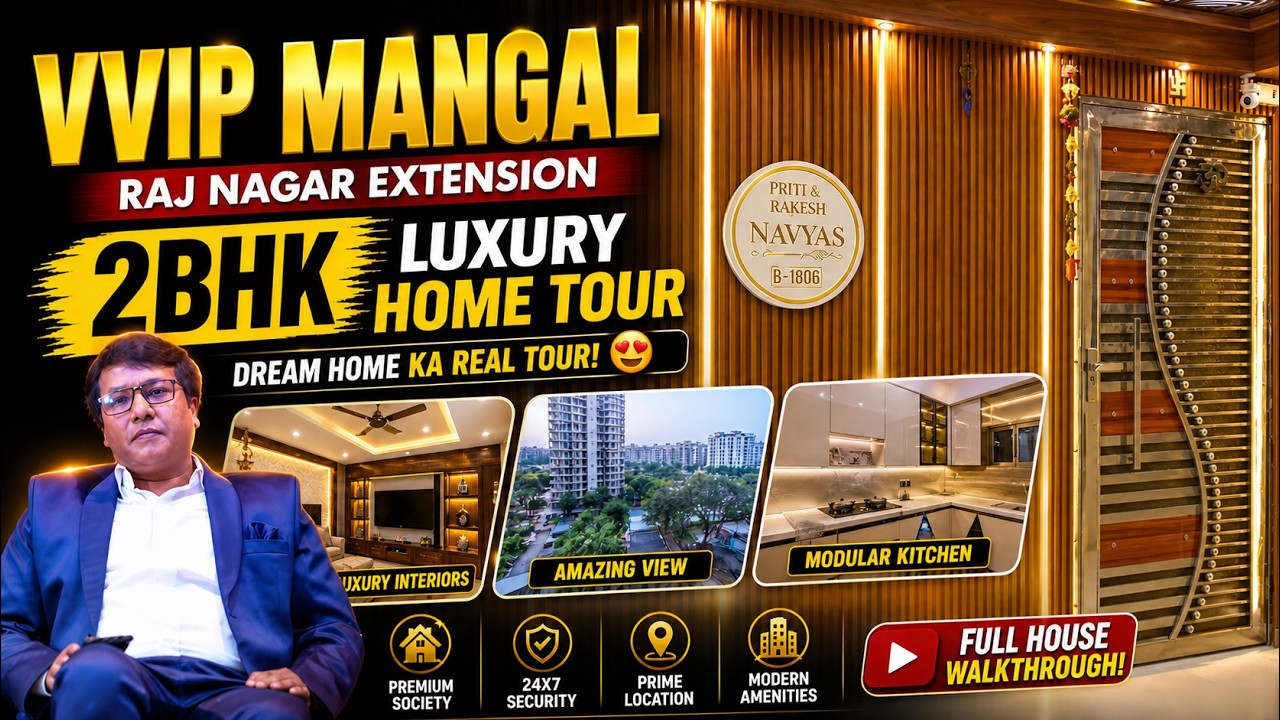 VVIP Mangal Raj Nagar Extension | My 2BHK Home Tour | Luxury Interiors #vvipmangal #hometour