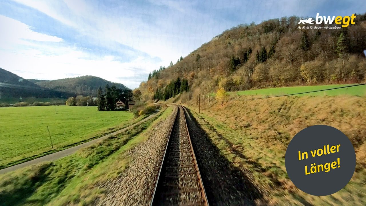 Führerstandsmitfahrt von Sigmaringen nach Tübingen mit bwegt