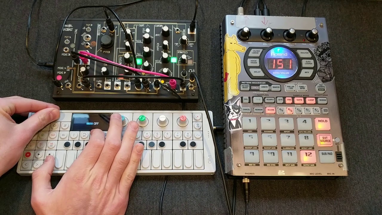 hardware hip hop (op1, 0-coast, sp404)