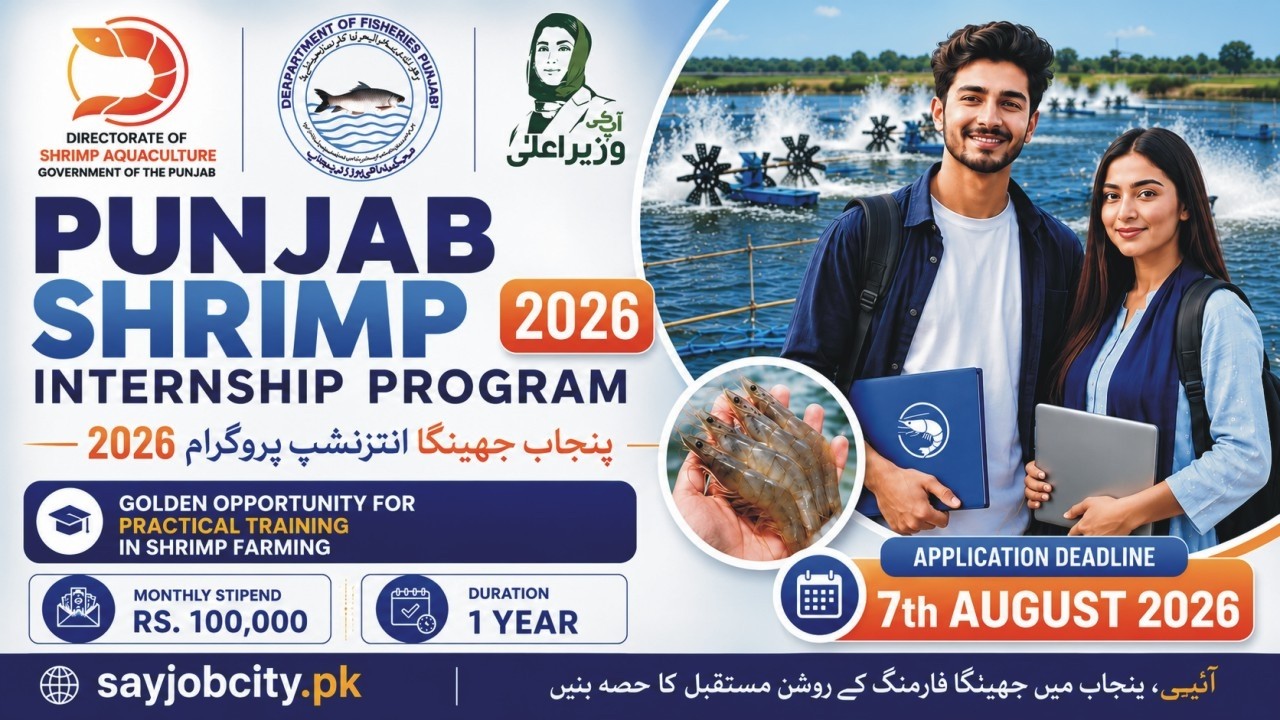 Punjab Shrimp Internship Program 2026 | CM Punjab Paid Internship 2026 |Paid Internship How To Apply