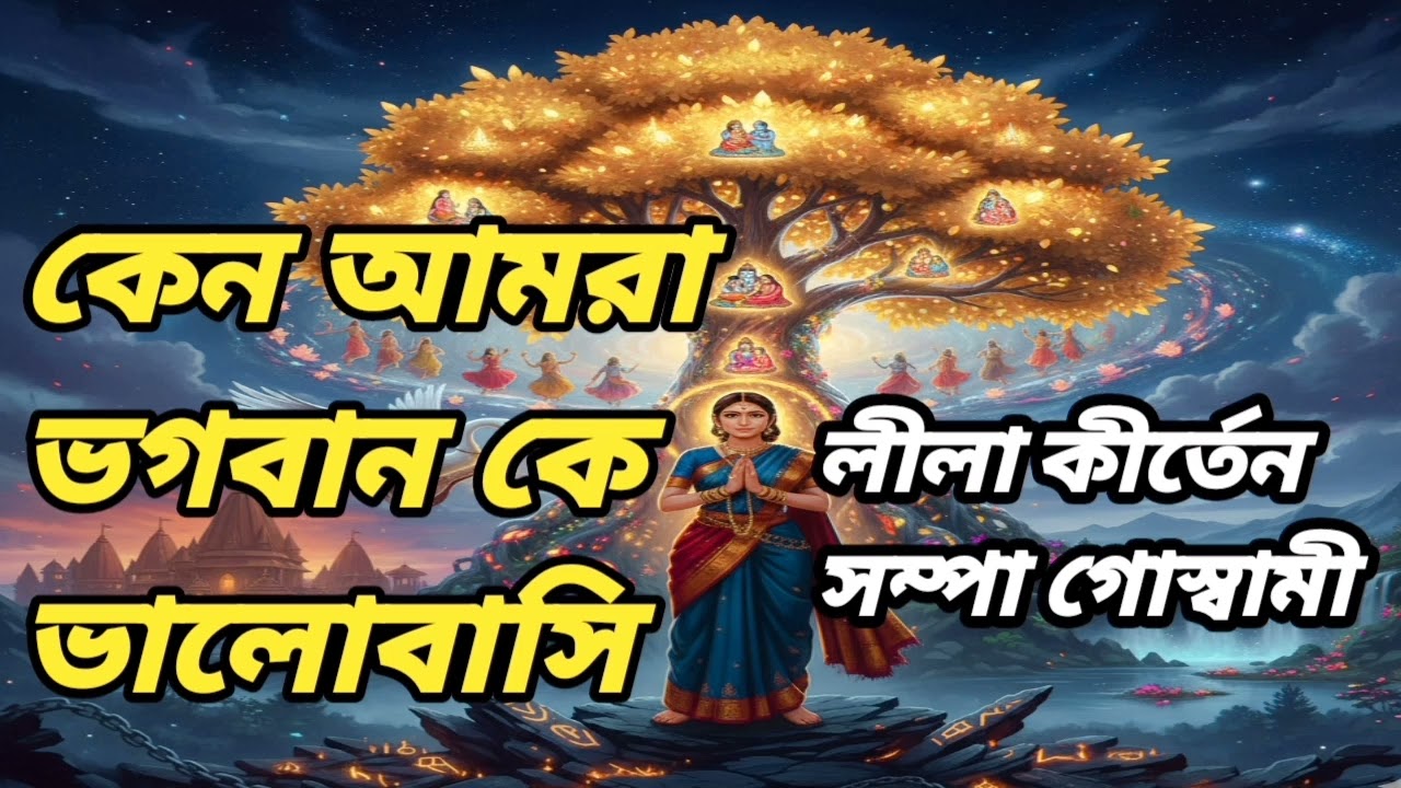 কেন আমরা ভগবানকে ভালোবাসি? নতুন লীলা কীর্তন ২০২৬ (New Lila Kirtan) আবেগী লীলা কীর্তন সম্পা গোস্বামী।