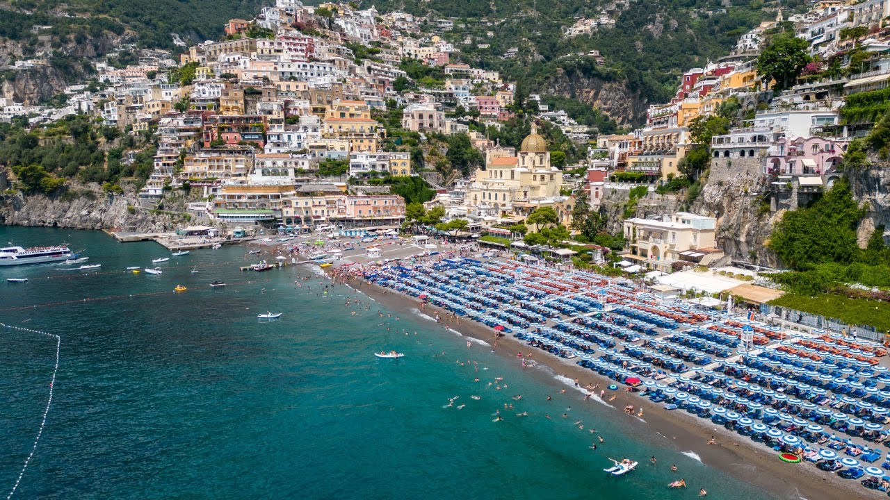 Positano, Italy by Drone