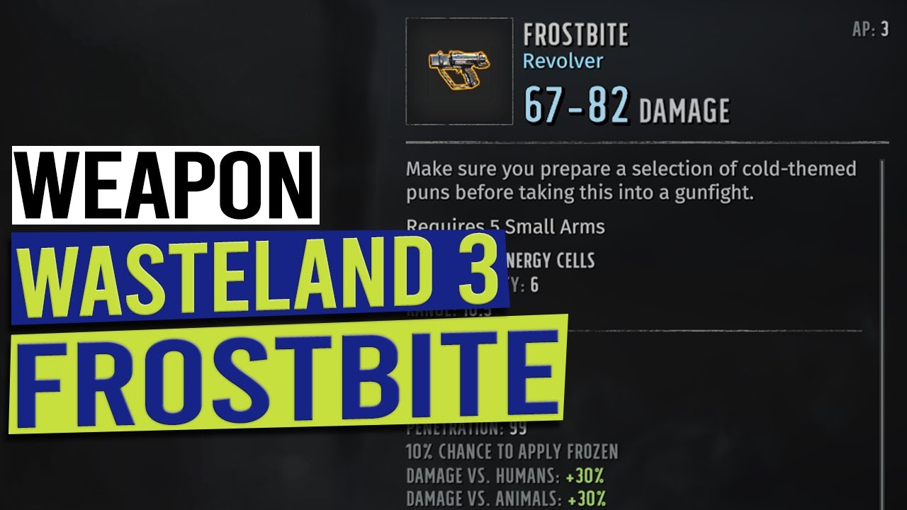 Frostbite Unique Revolver Location - WASTELAND 3