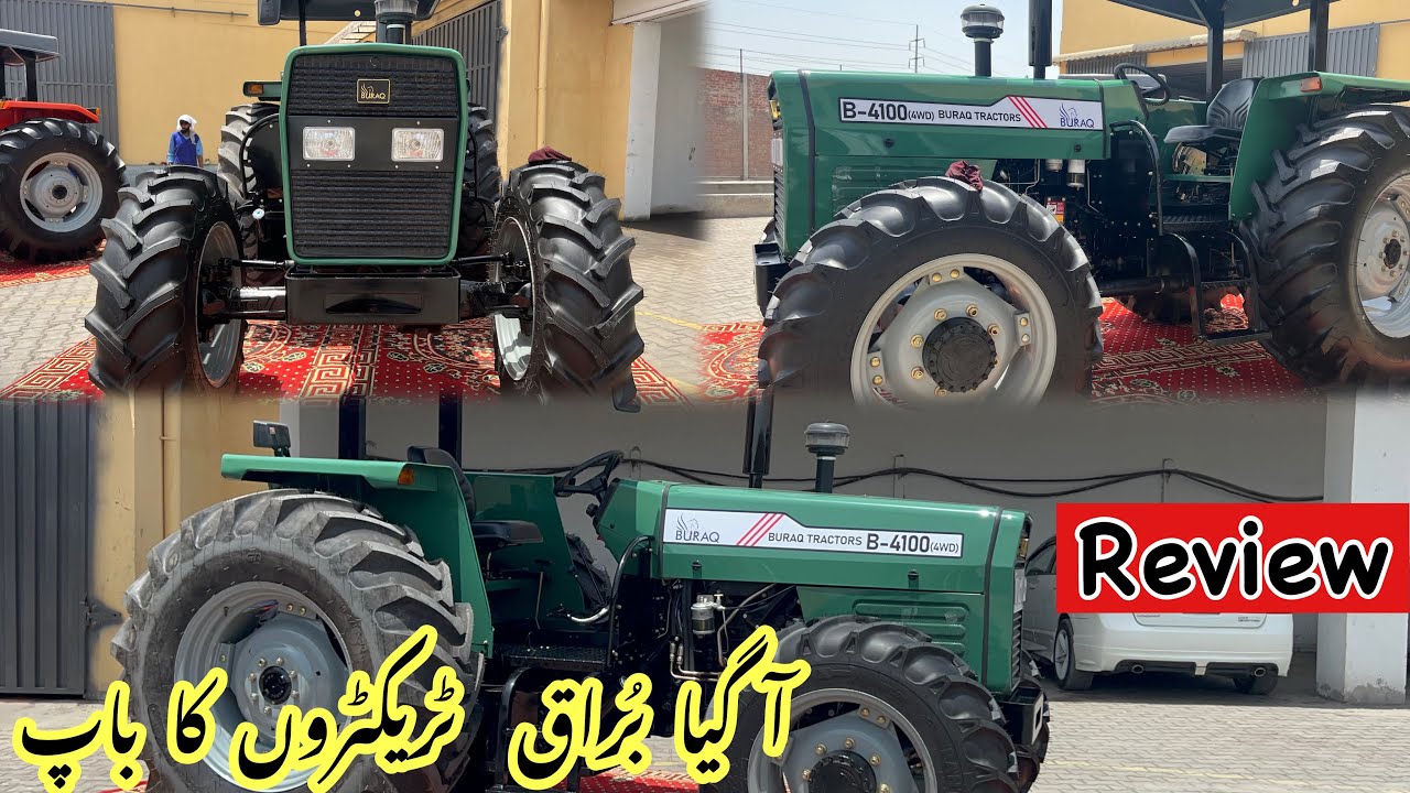 BURAQ Tractor B4100 turbo .(4wD) 100 hp review