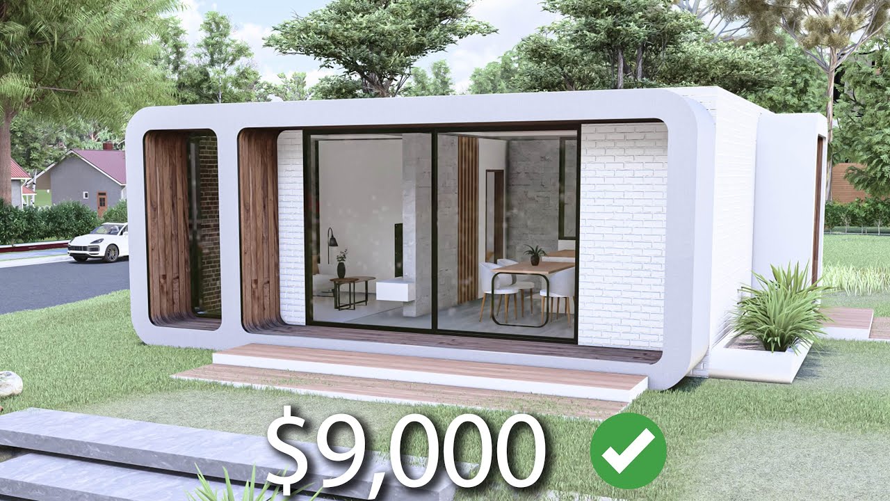 (6x7 Meters) Tiny House Design | 1 Bedroom Modern Small House Tour