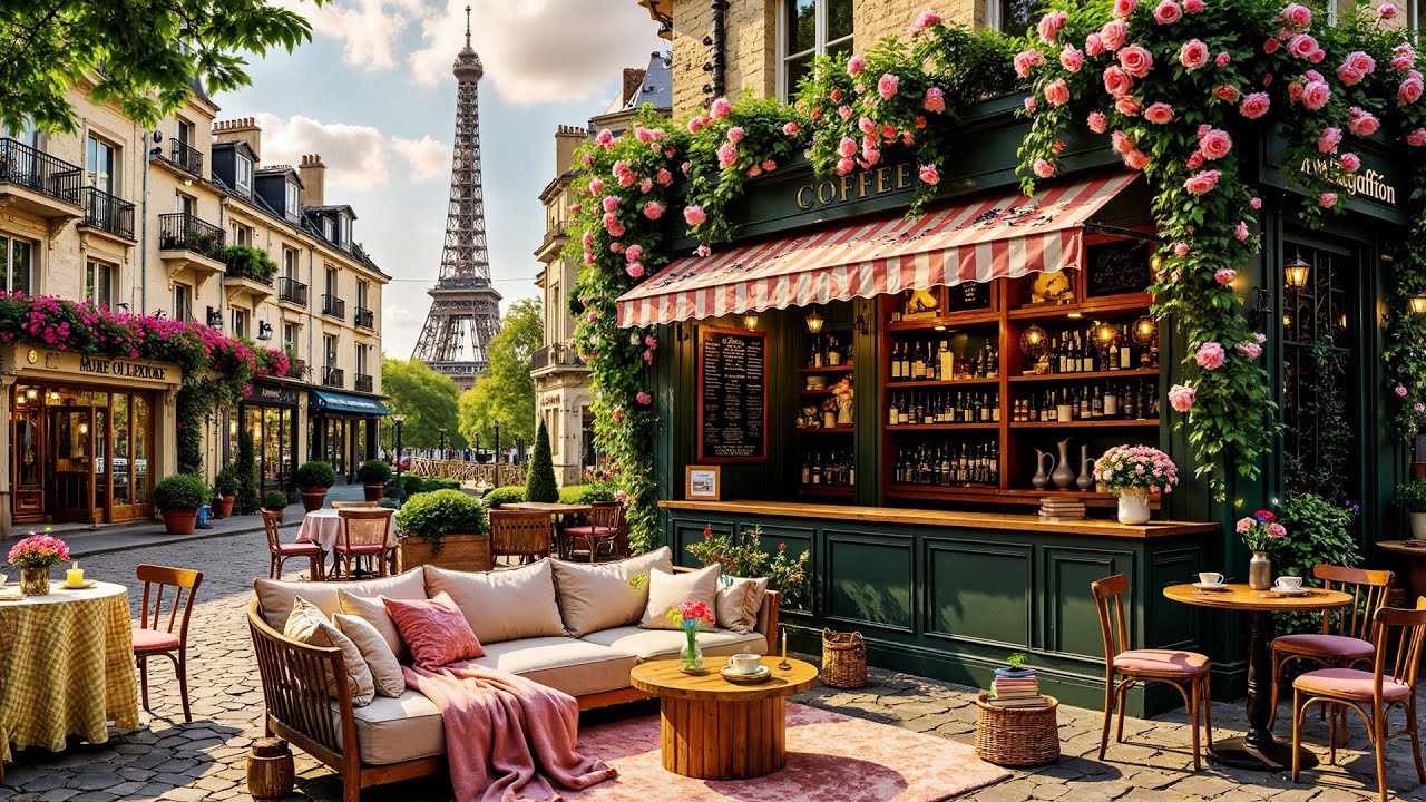 Calm Moring Jazz Music for Study & Focus🌿Spring Coffee Shop Corner with Smooth Jazz☕
