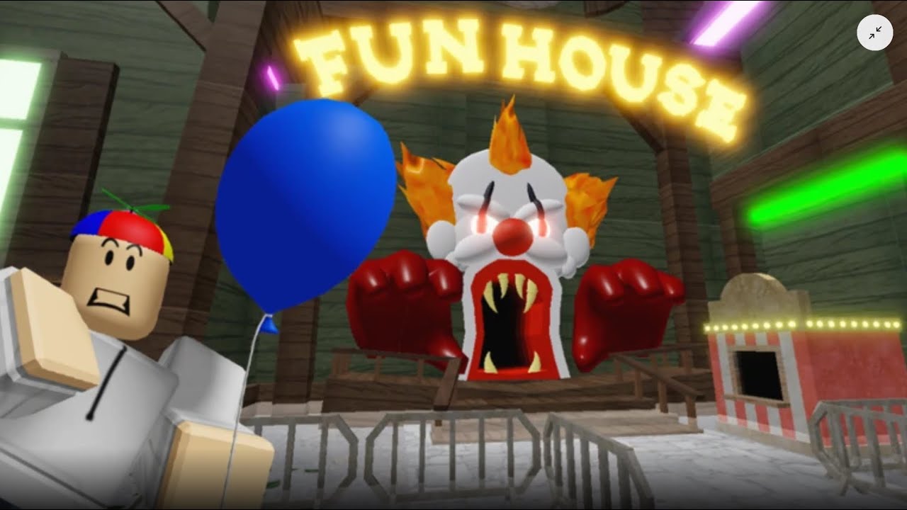 Today I am playing “ escape the carnival of terror obby”￼
