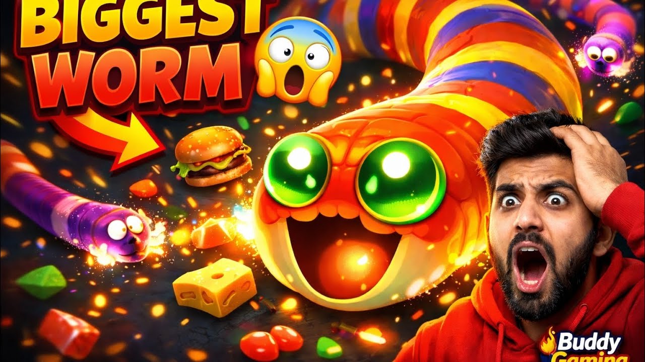 Worms Zone 🔥 Full Map Control | Noob to Pro Gameplay 😱