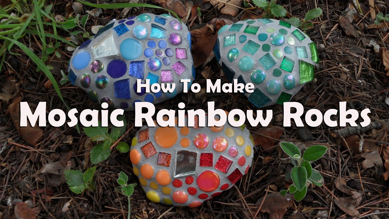 How To Make Mosaic Garden Rocks: Mosaic Tutorials