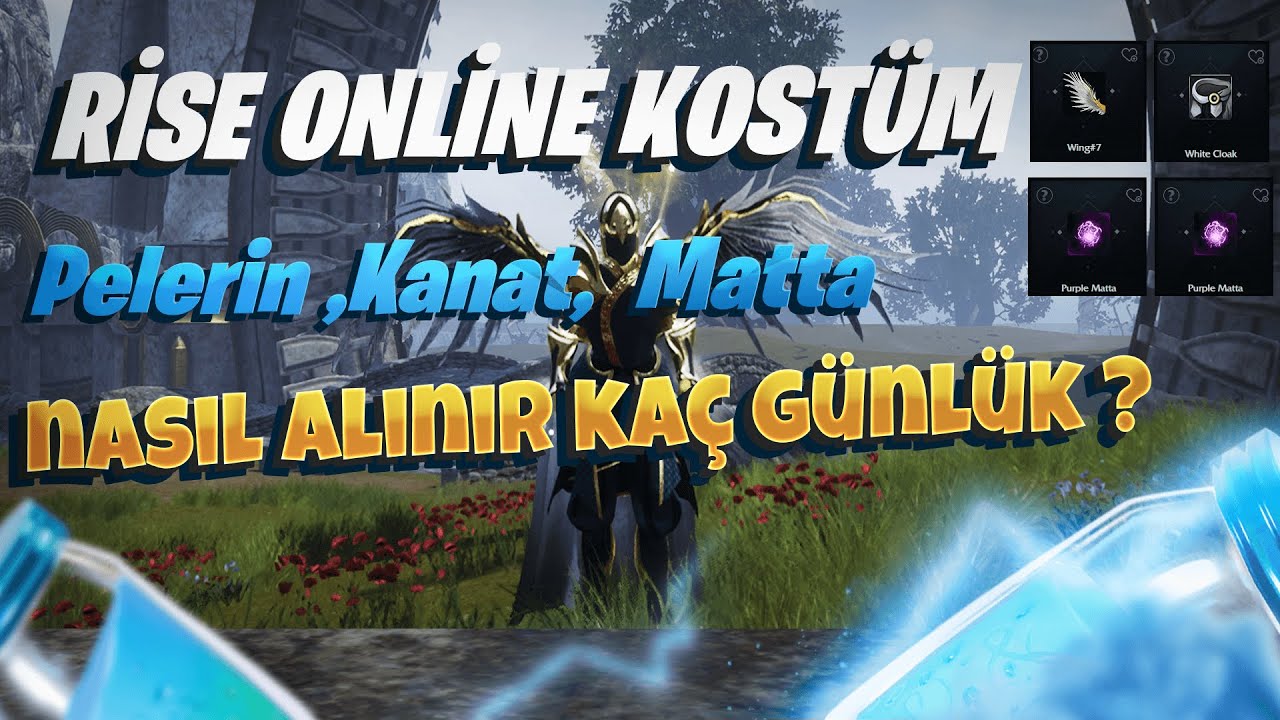 Rise Online World - Pelerin ,Kanat, Kostüm Matta Nasıl alınır ? Ne işe yarar ?