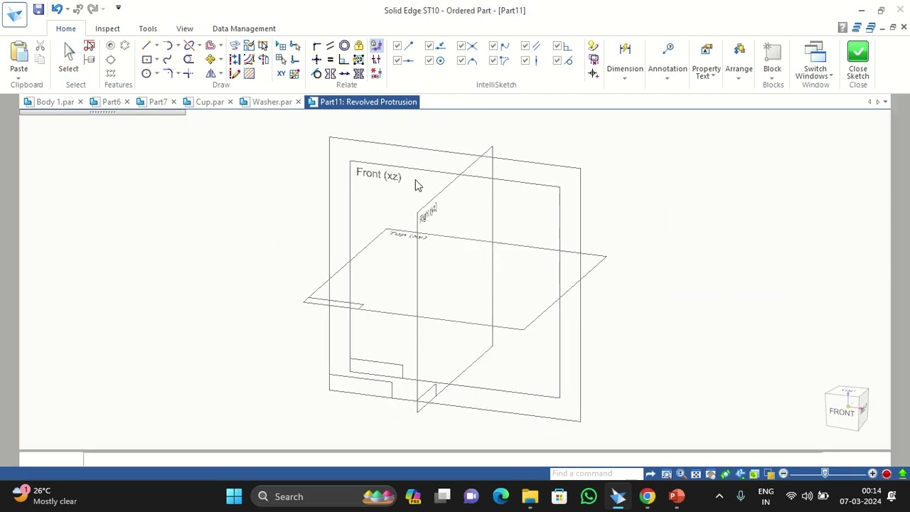 How to Create Screw Jack (CSK SCREW) Solid Edge ST10/2019/2022 CAMD LAB