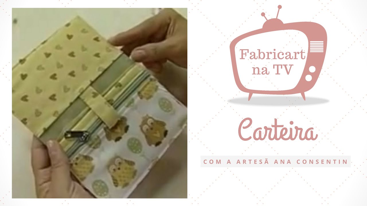 Passo a Passo - Carteira - Coleção Coruja Carmel Fabricart