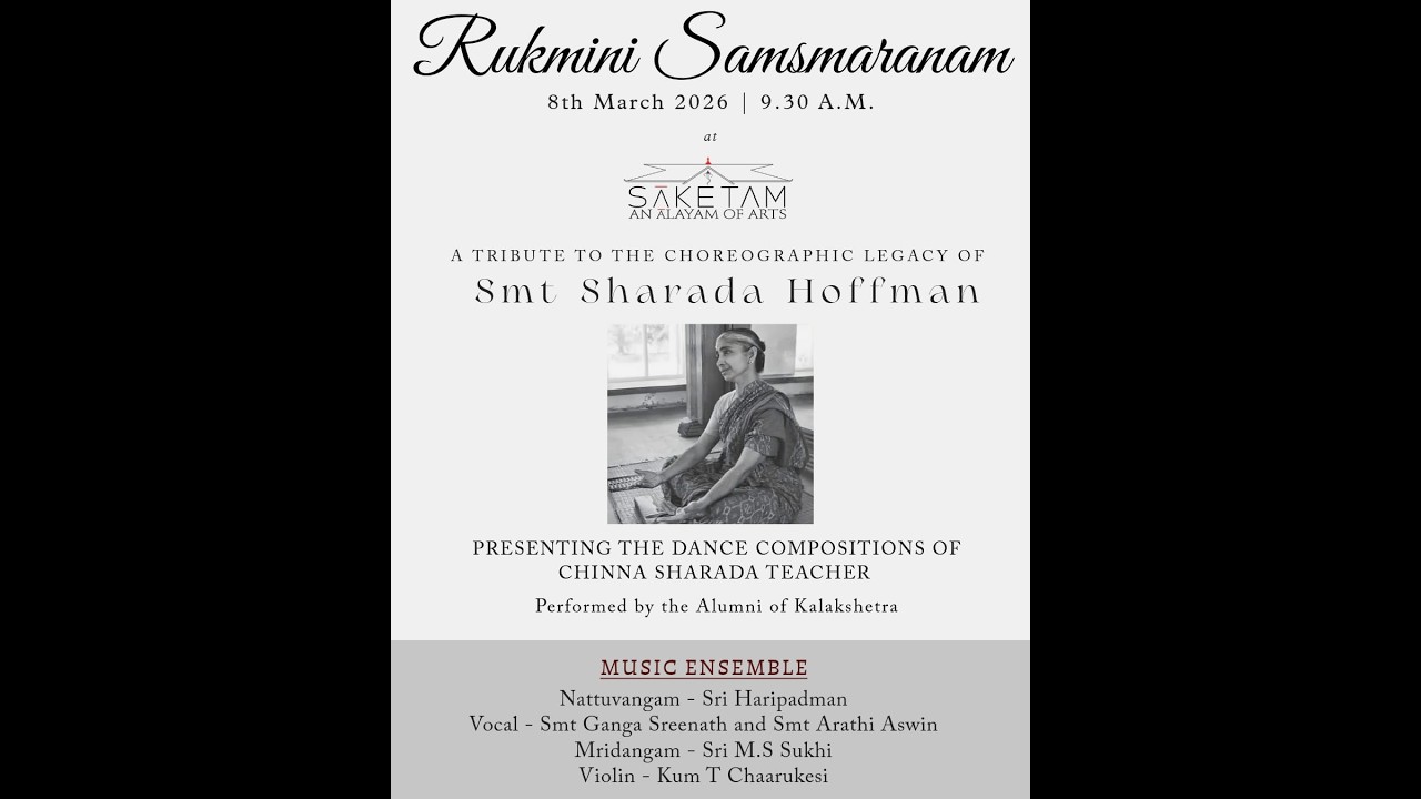 #Live: Ananya School of Fine Arts Presents Rukmini Samsmaranam | 8th March 2026 | 9.30 A.M.