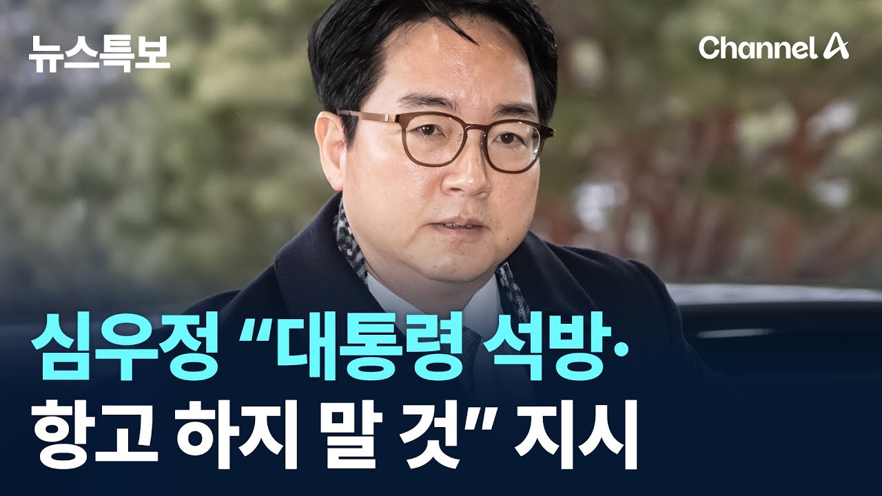 심우정 “대통령 석방·항고 하지 말 것” 지시 / 채널A / 뉴스특보