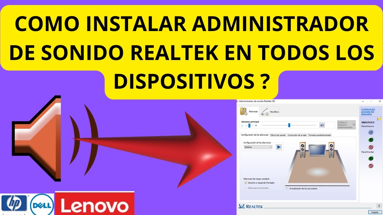 ¡SOLUCIÓN! Cómo Instalar Realtek Audio HD en todas las PC o Notebook (2026)