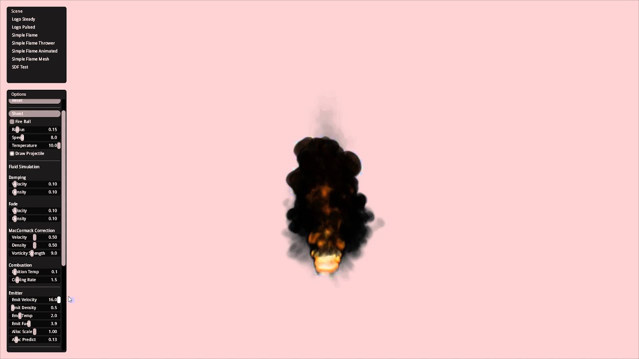 Nvidia Flow Simple Flame