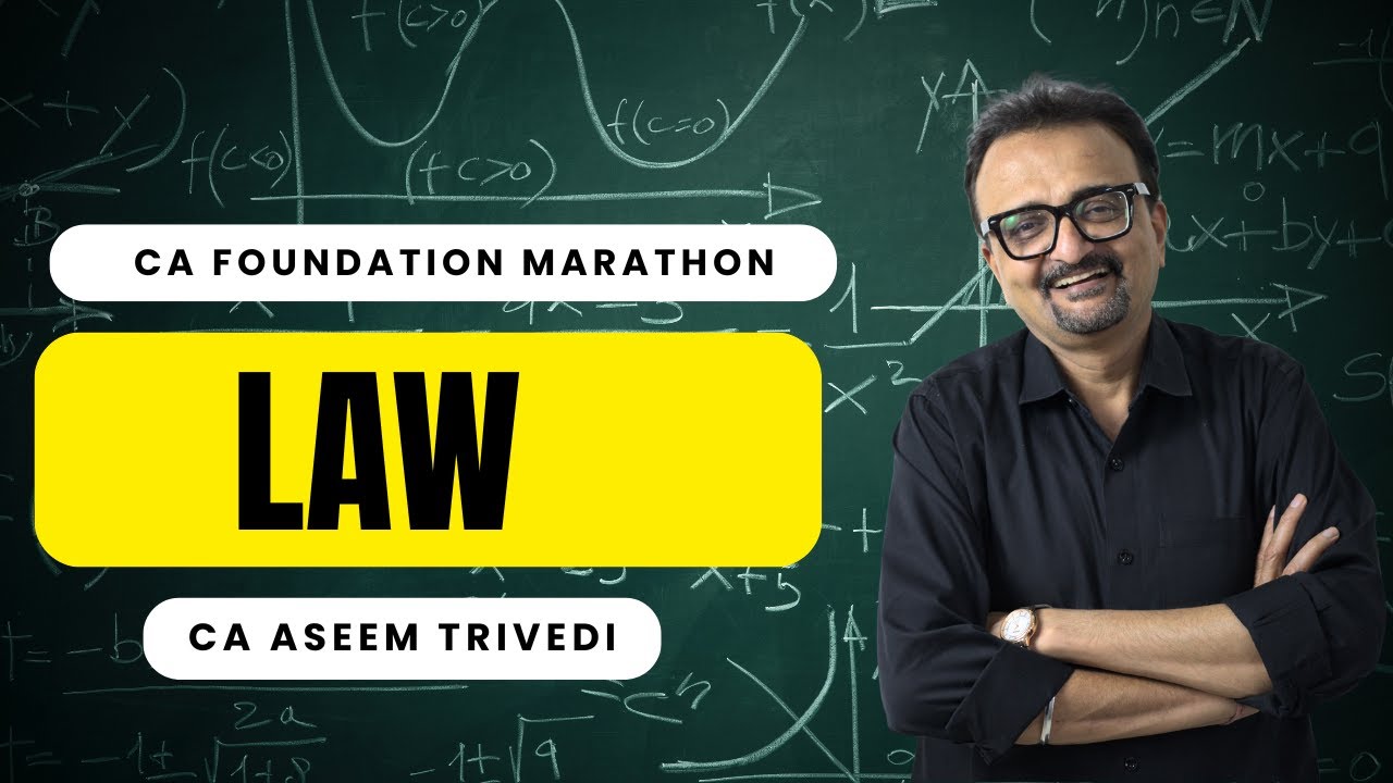 CA FOUNDATION JANUARY 2026 MARATHON Law Part 1
