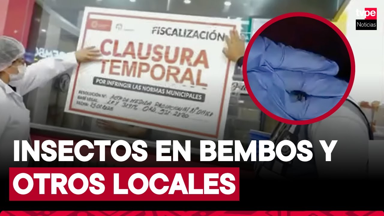 Bembos y otros dos locales de comida rápida en San Isidro clausurados por insectos en sus cocinas