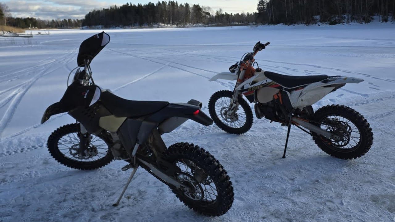 Dirt Bikes On Ice