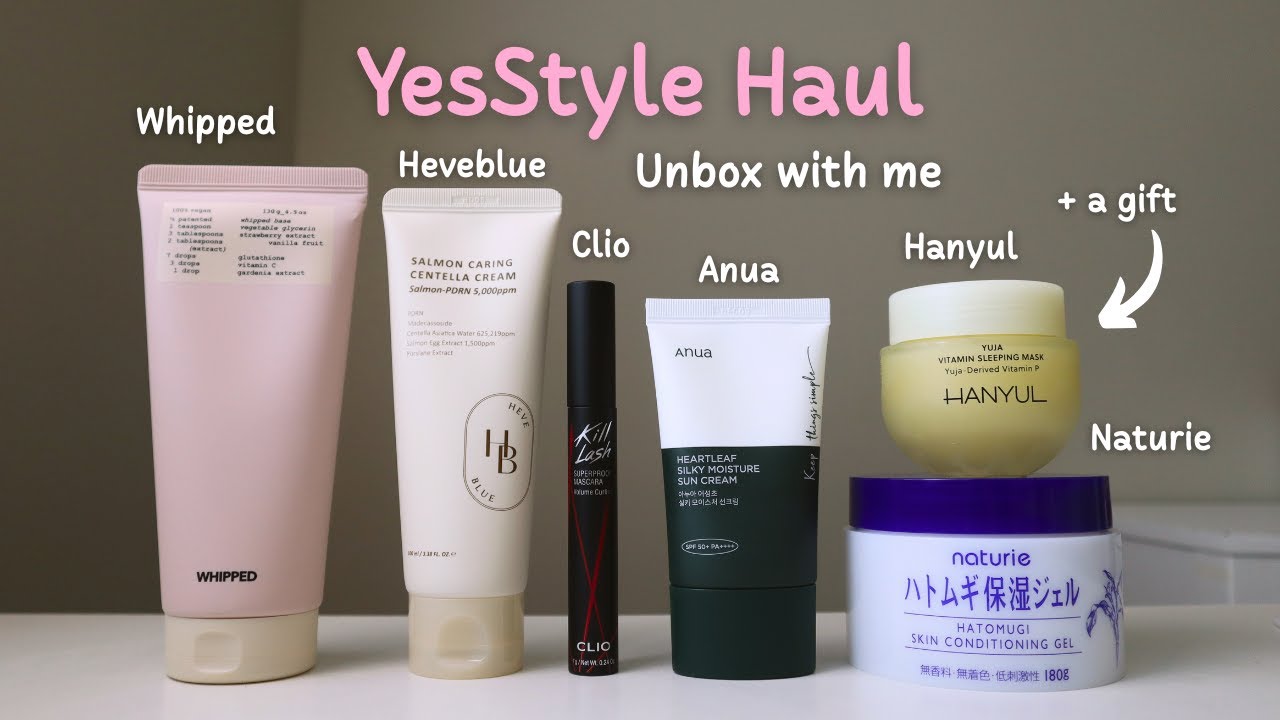 YesStyle K-Beauty and J-Beauty Haul Unboxing