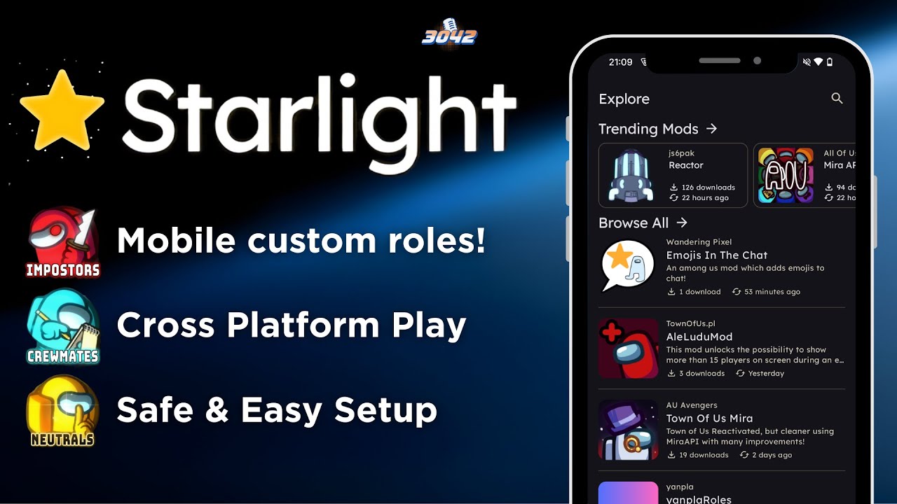 Among Us Mobile изменилась навсегда... (Starlight: Первый в истории мод на роли!)