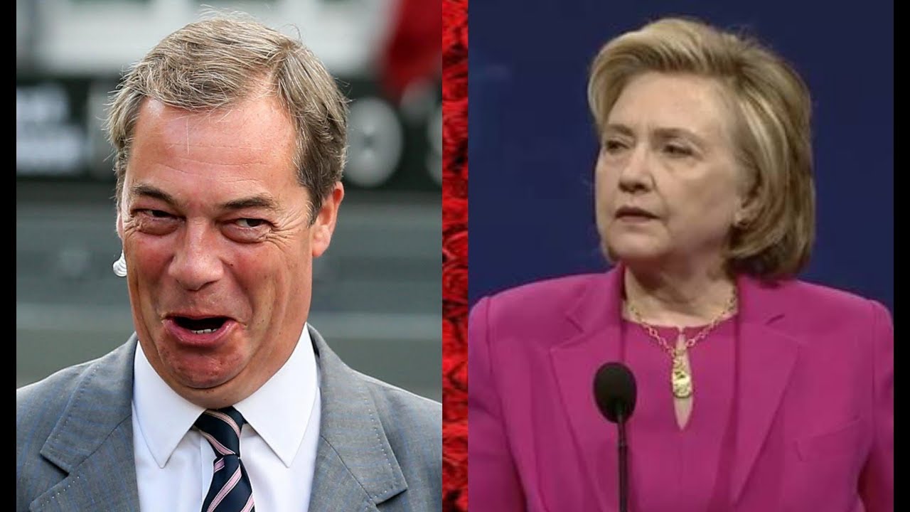 Hilary Clinton Tries to bait Nigel Farage, Instantly Gets OWNED In Seconds
