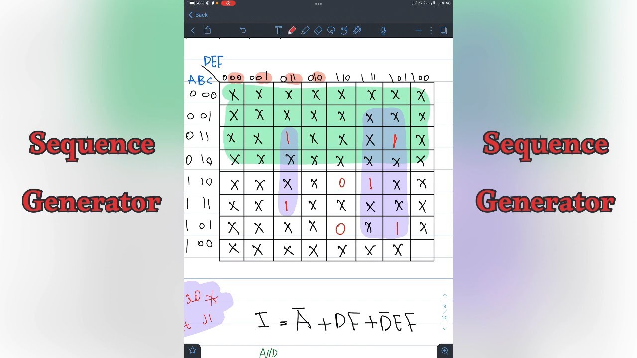 شرح موضوع ال Sequence generator ضمن مادة ال DSD