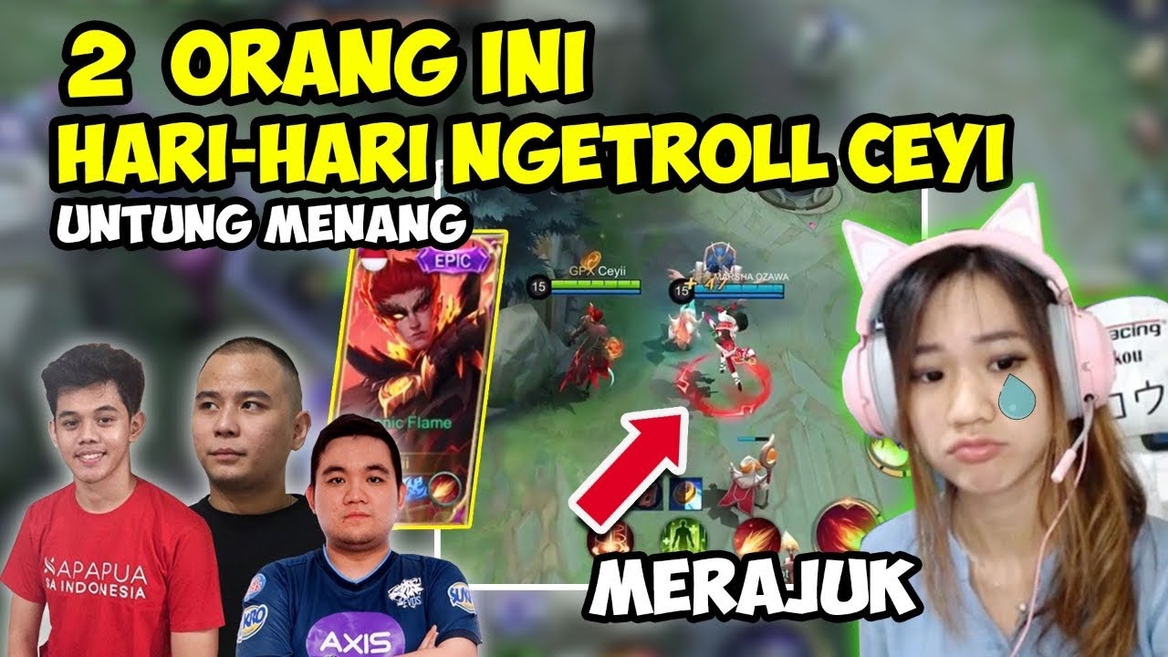 KENA TROLL SAMA MARSHA TERUSS!! CEYI HAMPIR NANGIS.. FT GENG KAPAK