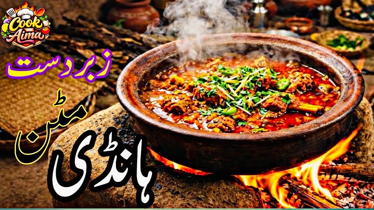 Mutton Handi Recipe | Village Style Desi Mutton Handi | Easy & Delicious