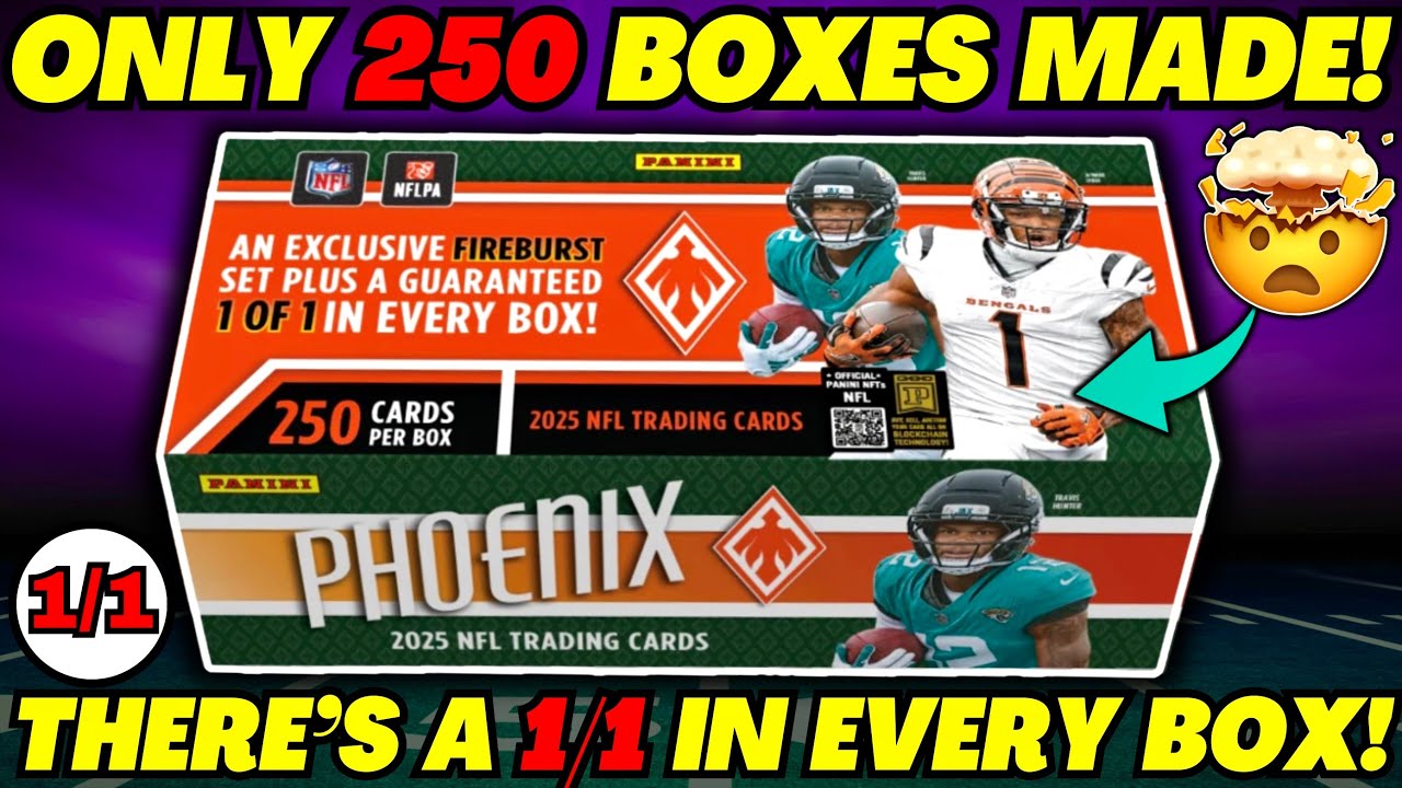*There's ONLY 250 Boxes In The World!🤯 2025 Phoenix Football Premium Set! (Guaranteed 1/1)🔥