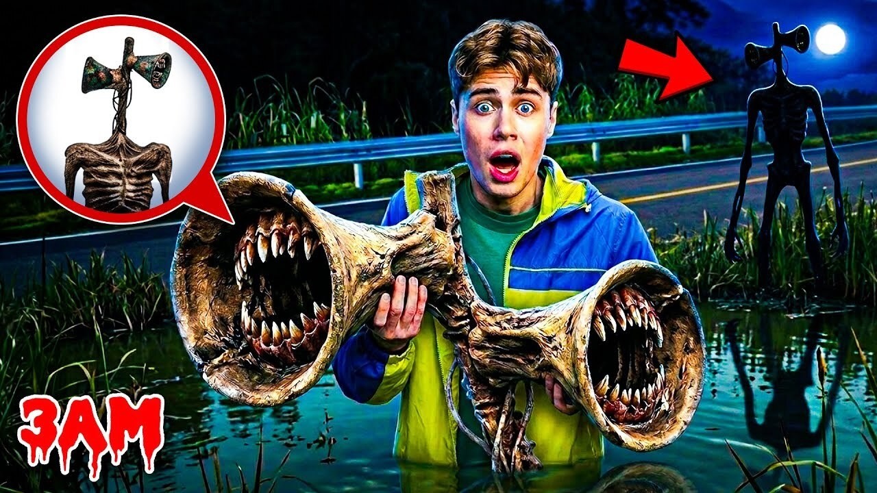 Drone Spots Siren Head in the Woods! 😱