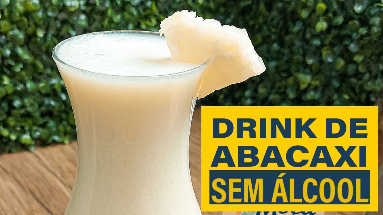 DRINK DE ABACAXI COM COCO SEM ÁLCOOL | RECEITAS DE VERÃO