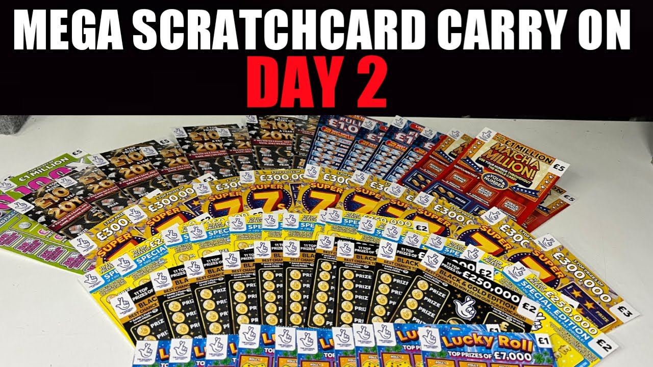 MEGA SCRATCHCARD CARRY ON DAY 2