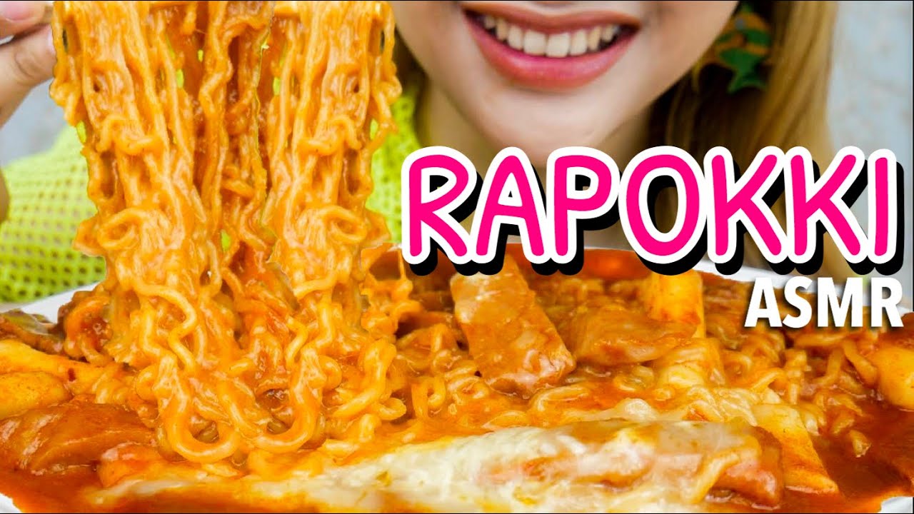 ASMR RAPOKKI SUPER PEDAS KEJU MOZARELLA | ASMR Indonesia