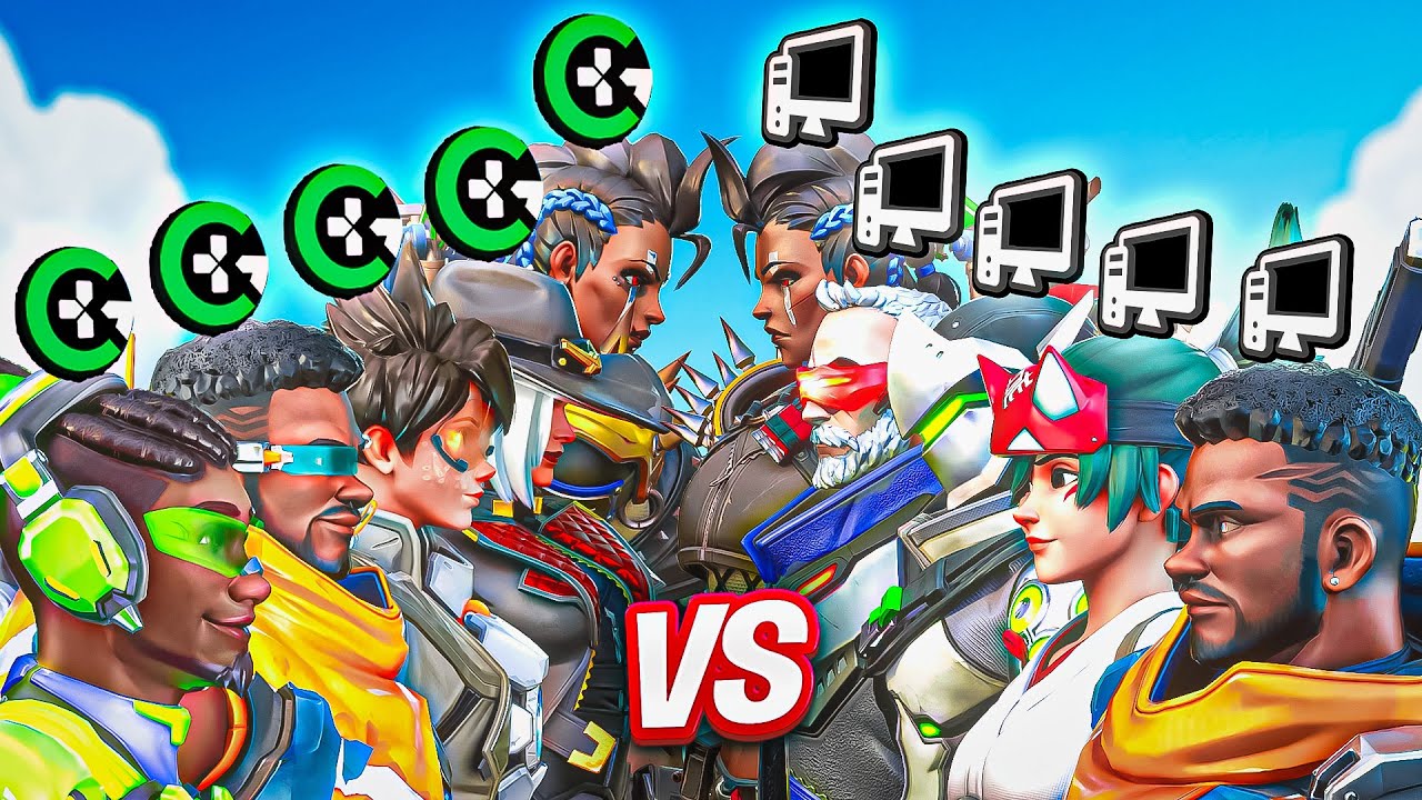 5 CONSOLE PROS vs 5 PC GRANDMASTERS - Who wins?! (Overwatch 2)