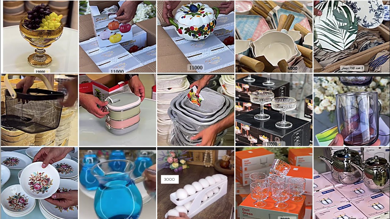 Iraq Crockery items with price part 22 Kitchen crockery items Glass set & pallet set #crockery#vlog