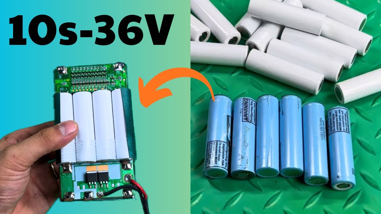Make a 36V Battery Pack Using Salvaged 18650 Cells (Cheap & Powerful!)