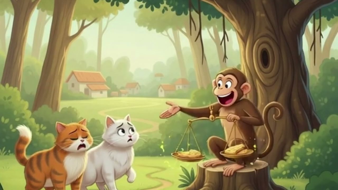 🐒😸😺குரங்கும் ஒற்றுமையற்ற பூனைகளும்#moralstories #motivationalstory #tamilkidsstories  #subscribe 👍