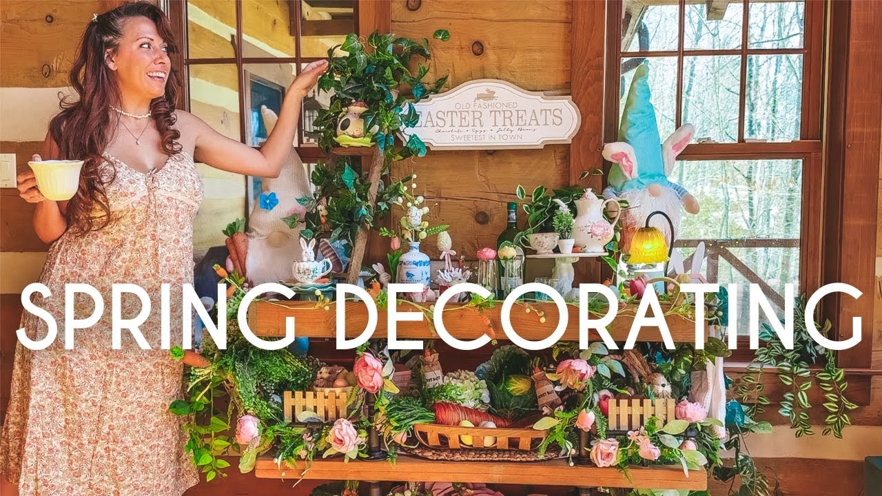 Spring Decorating 💐🐿️ DIY projects , cottagecore decor , easter ideas & woodland friends