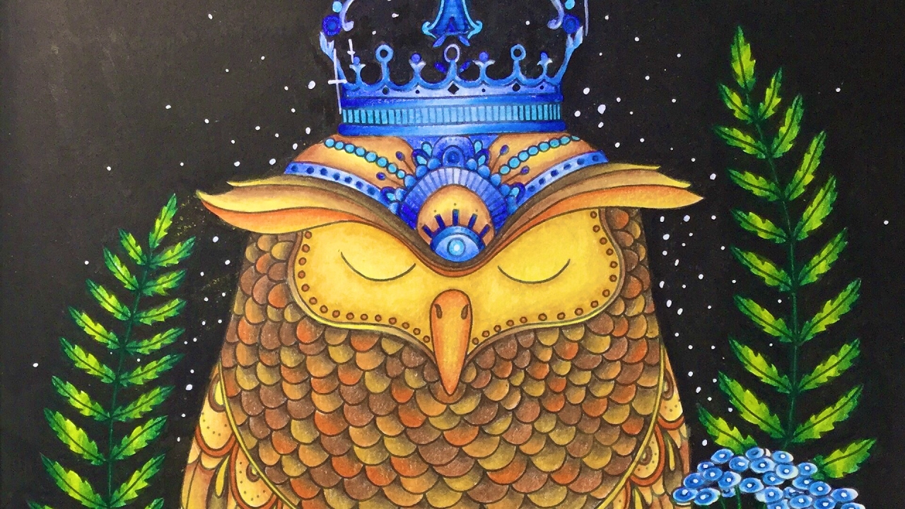 DAYDREAMS - DAGDROMMAR by Hanna Karlzon - color along - prismacolor pencils