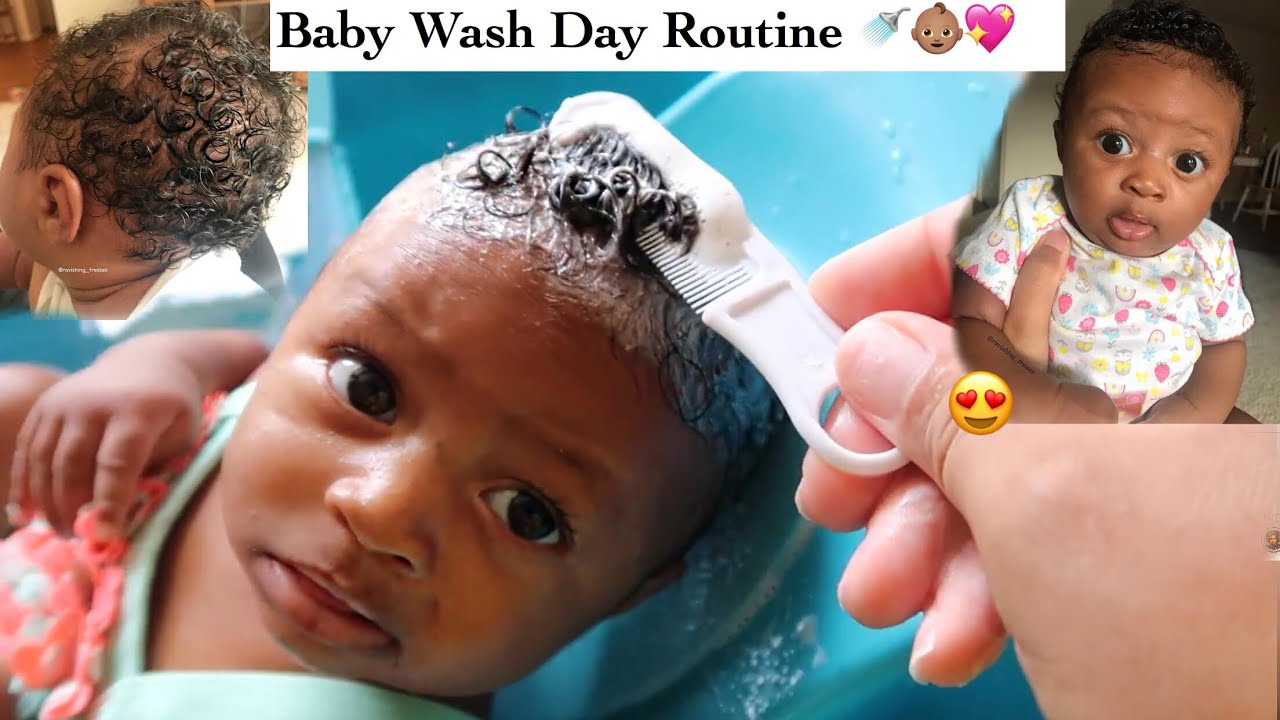 Baby Curly Hair Wash Day Routine + Tips On Growing Baby's Natural Hair