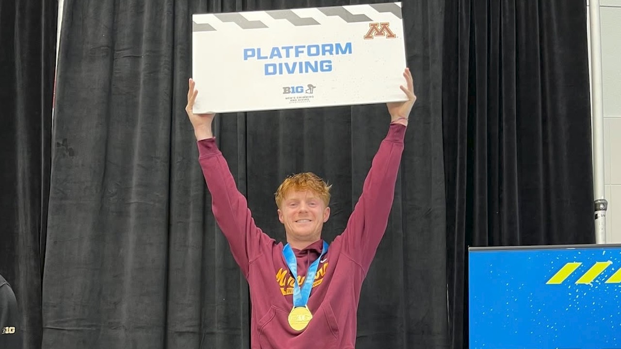 Highlights: Drew Bennett Wins 2026 Big Ten 10M Platform Diving Gold Medal