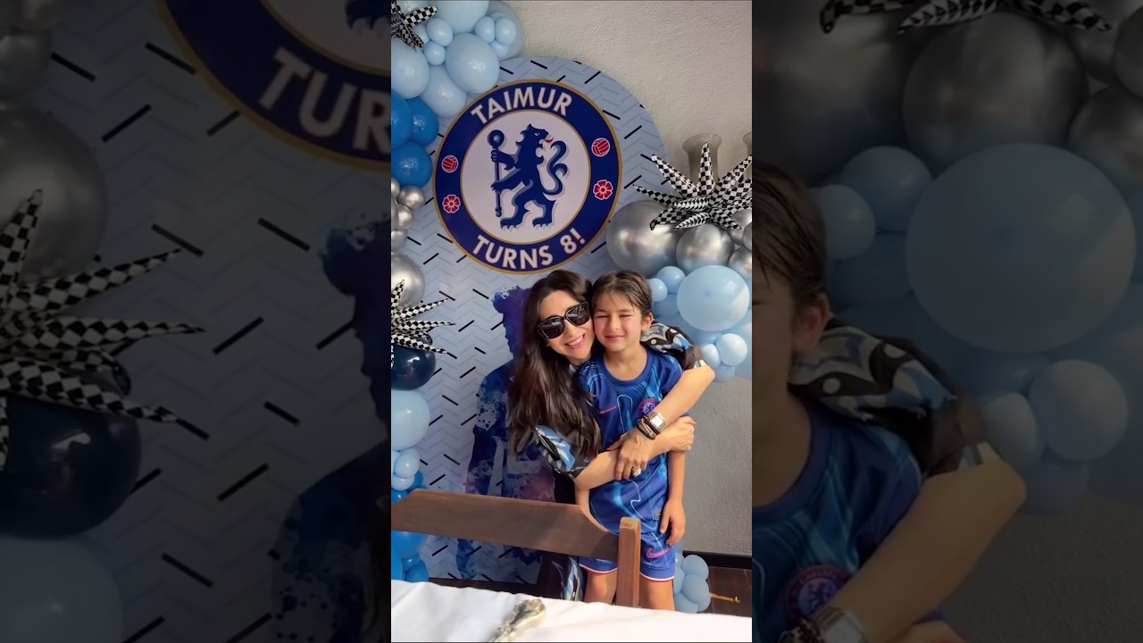 #karismakapoor shares an adorable video with Taimur Ali Khan on his 8th birthday #galattaindia